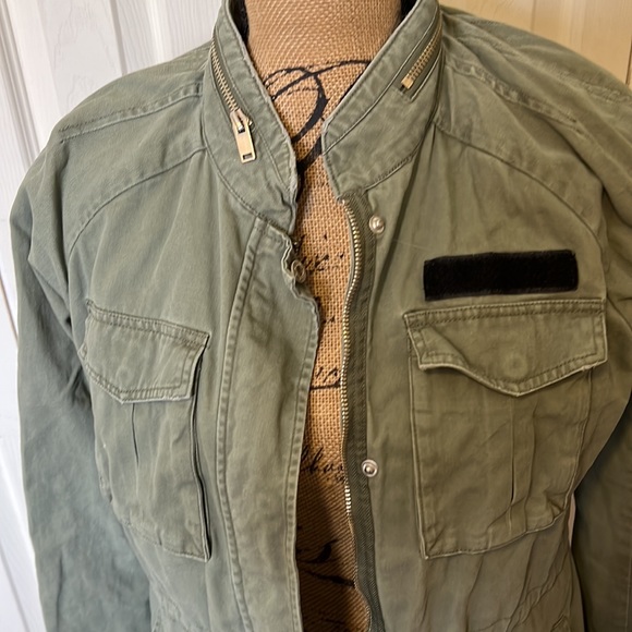 Annie & Fay lightweight army green military jacket - Picture 4 of 10